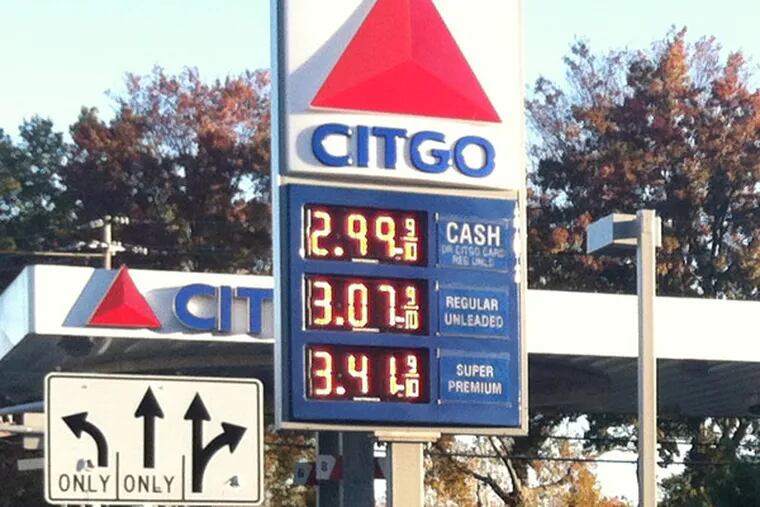 Cost of gas falls to 2013 low