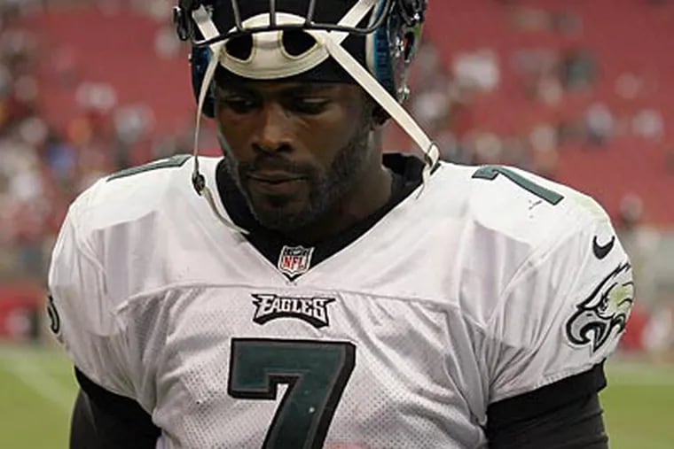 "As I sit here today, he's the starting quarterback," Andy Reid said about Michael Vick on Tuesday. (Yong Kim/Staff file photo)