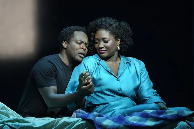 Will Liverman as Charles and Angel Blue as Greta in Terence Blanchard's "Fire Shut Up in My Bones."