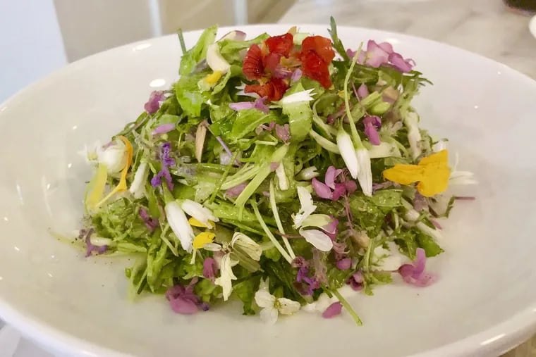 The spring salad at Res Ispa is as delicious as it is intricate and beautiful.