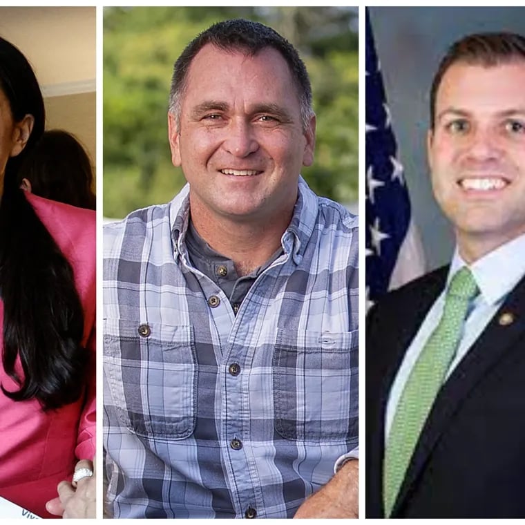 PA-07 candidates Maria Montero, Kevin Dellicker, and State Rep. Ryan Mackenzie.