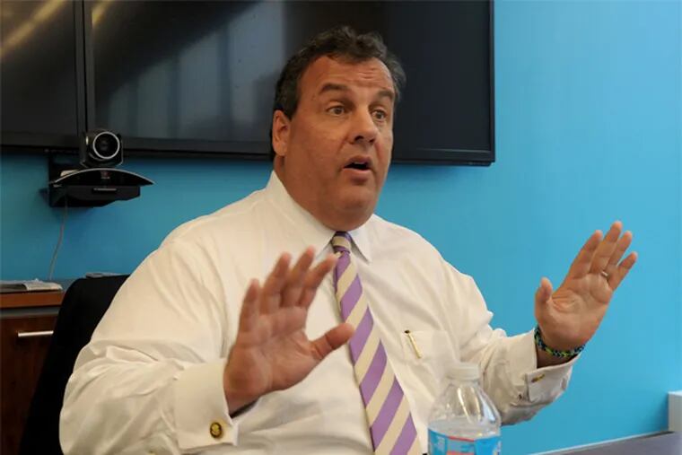 Gov. Christie said Monday that he would not sign a bill extending in-state college tuition rates to undocumented immigrants because the students also would be allowed to receive state financial aid. (File photo)
