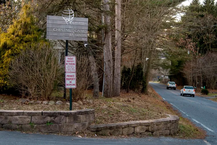The sign that greets visitors at the entrance to the Golden Generation Worship and Retreat Center, the 26-acre compound in the Pocono Mountains where Turkish cleric Fethullah Gülen has lived in self-exiled isolation for 20 years.