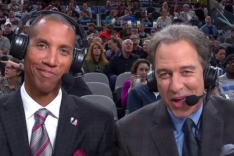 Reggie Miller (left) and Kevin Harlan will call tonight's Sixers-Nets Game 2 on TNT. The game will also air on NBC Sports Philadelphia.