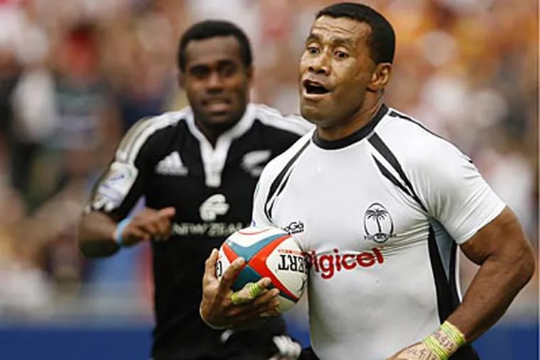 Waisale Serevi, once a ruby player for his native Fiji, is now introducing the sport to the U.S. (Vincent Yu/AP)
