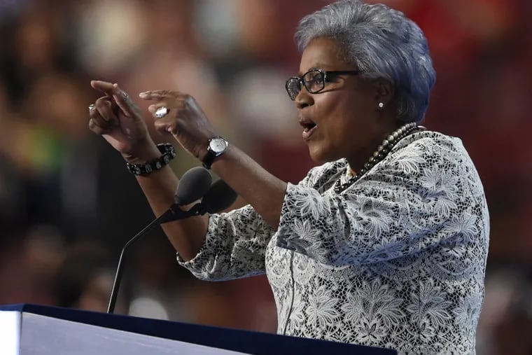 Donna Brazile, vice chair of the DNC, addresses the delegates during the 2nd night of the DNC in Philadelphia  last July.