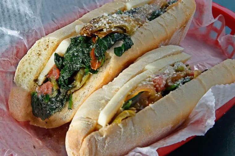 Good Taste A veggie hoagie by the beach