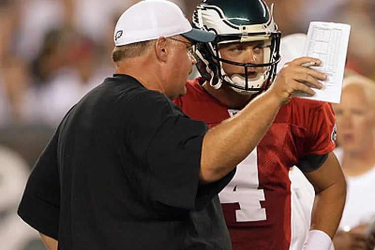 The long-rumored trade of Kevin Kolb has so far been just that: a rumor. (Yong Kim/Staff file photo)