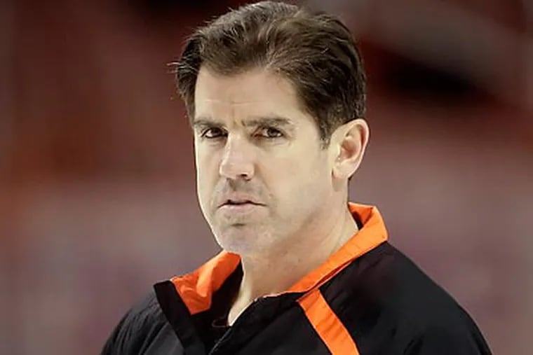Peter Laviolette said that being with the Flyers from the start of training camp will help. (David Maialetti/Staff file photo)