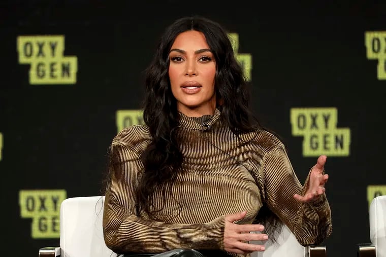 In this January 2020 file photo, Kim Kardashian West speaks at a panel during the Oxygen TCA 2020 Winter Press Tour.