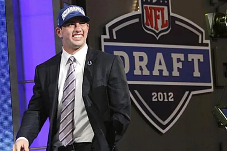Little proceeded as expected after the Colts drafted Andrew Luck as the first pick. (Mary Altaffer/AP)