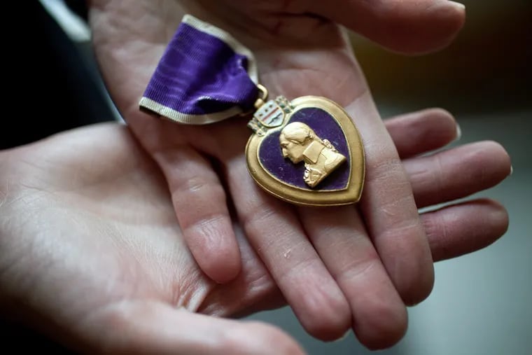 The Purple Heart had been given to Irvin S. Grindrod, a World War I Army veteran from Philadelphia.