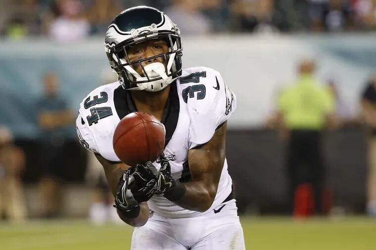 The Eagles placed running back Donnel Pumphrey on injured reserved with a torn right hamstring on Friday.