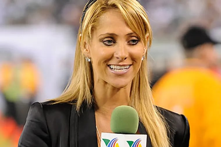 Mexican TV reporter Ines Sainz has used her sex appeal to propel her career. (Bill Kostroun/AP)