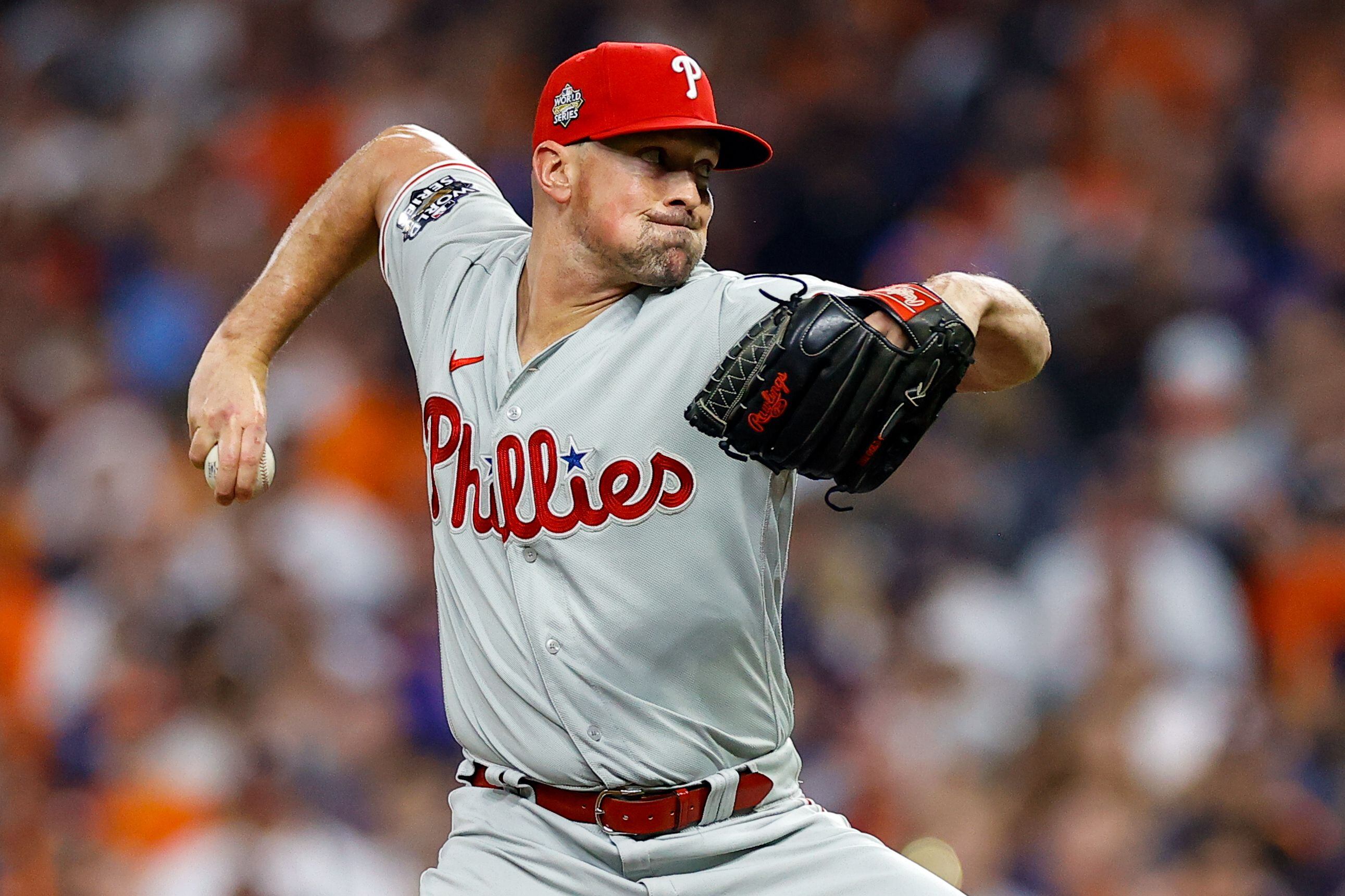 Zach Wheeler #45 - Game Used White Pinstripe Jersey (Buttons Ripped Off) -  Mets vs. Phillies - 7/7/19 - 5 IP, 7 K's