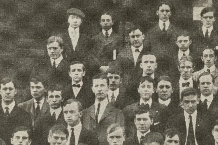 Ezra Pound at the University of Pennsylvania. He’s the lad in the cap in the back row.