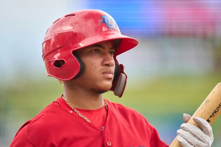 Yhoswar Garcia signed with the Phillies for $2.5 million on March 14, 2020, three days after COVID-19 ended spring training.