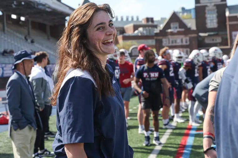 Jordyn Hall is Penn's director of football operations. She's been in the role since last spring — when she was a senior in college.