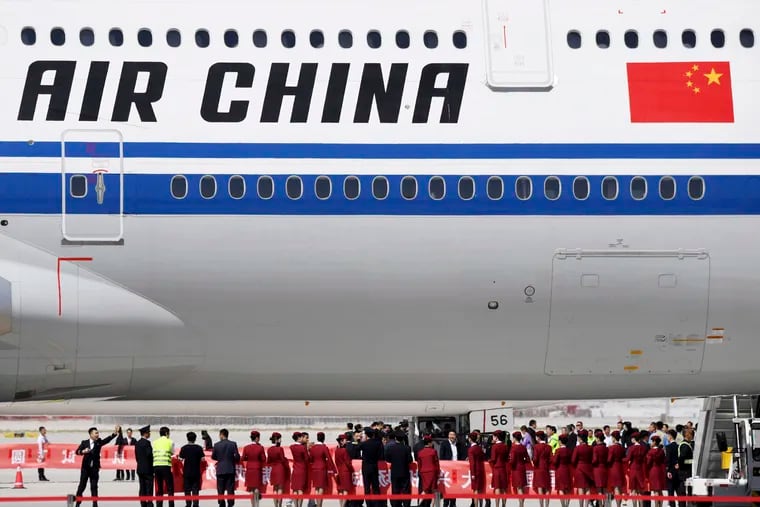 The Transportation Department said it would suspend passenger flights of four Chinese airlines, including Air China, to and from the United States starting June 16.