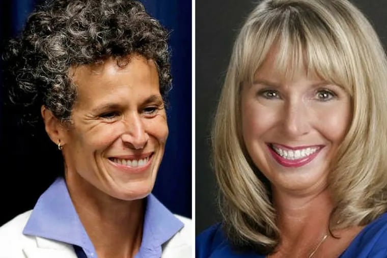 Thirteen years after Nicole Weisensee Egan (right) first reported on accusations against Bill Cosby, she finally met Andrea Constand (left).