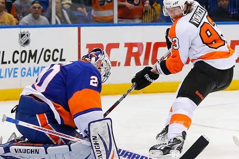 The Flyers' worst four-game production in a decade could not have come at a worse time. (Paul J. Bereswill/AP)