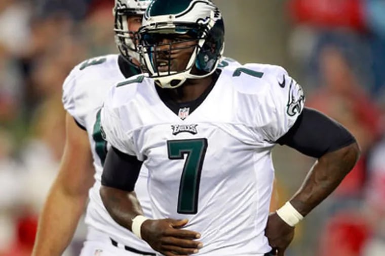 Michael Vick is unlikely to play in the final two preseason games but will be ready for the opener. (Steven Senne/AP)