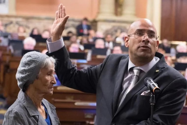 Emilio Vazquez was sworn in last year in Harrisburg as the state representative for the 197th District.