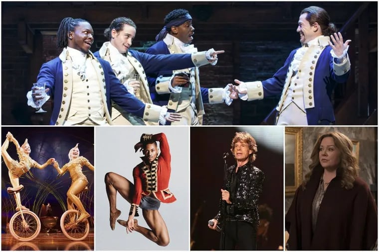 'Hamilton' hits the Forrest Theater, Cirque du Soleil is at the Greater Philadelphia Expo, Ballet X performs 'The Little Prince' at the Wilma, the Rolling Stones rock Lincoln Financial Field and Melissa McCarthy gets her own comic book adaptation in "The Kitchen"