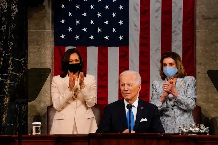 President Joe Biden — flanked by Vice President Kamala Harris and House Leader Nancy Pelosi — delivered remarks to a joint session of Congress to mark his first 100 days in office. Notably absent? Any mention of America's drug crisis.