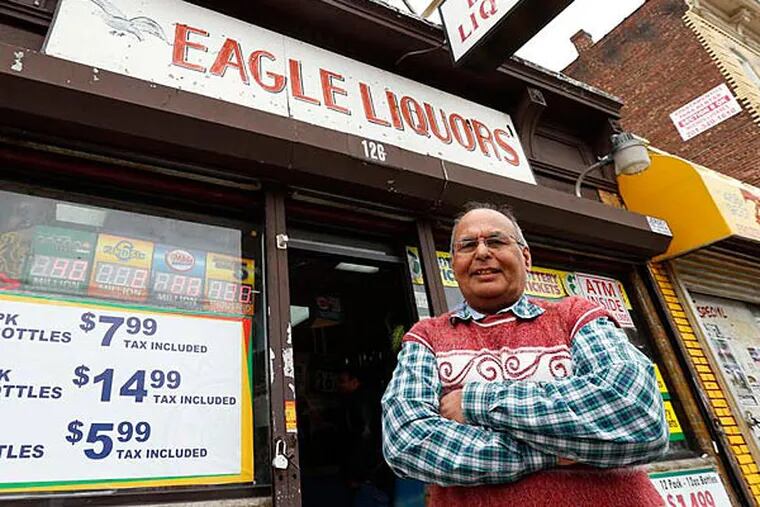 Store employee Pravin Mankodia outside Eagle Liquors in Passaic, N.J. He sold the winning $338.3 million Powerball ticket.