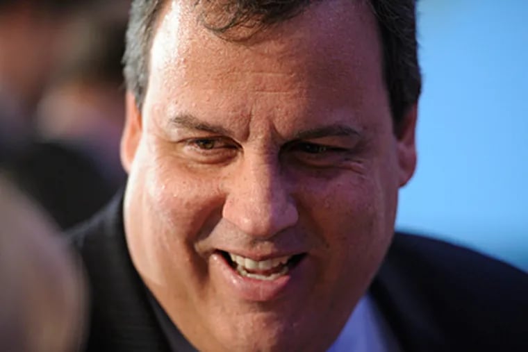 Gov. Christie : &quot;It's a new game in town&quot; and unions &quot;have to get used to it.&quot; (Cliff Owen / Associated Press file)