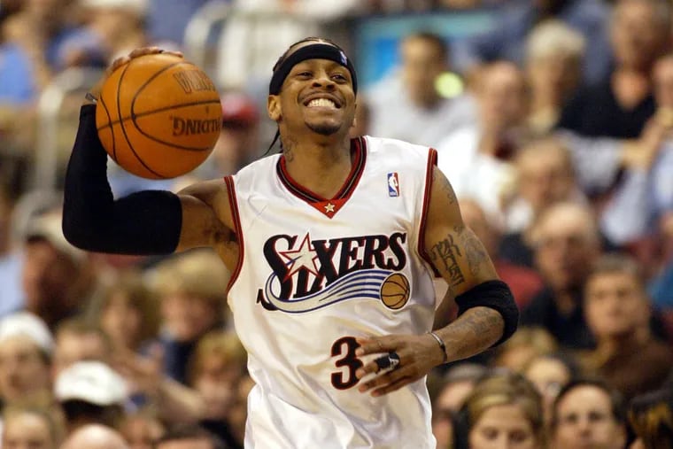 Allen Iverson played for the Sixers until 2006, when he was traded to the Nuggets.