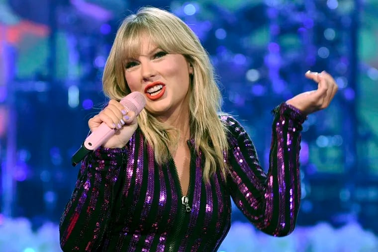 FILE - In this July 10, 2019 file photo, singer Taylor Swift performs at Amazon Music's Prime Day concert at the Hammerstein Ballroom in New York City. Prosecutors have dismissed a case against an Iowa man who was found carrying a backpack full of burglary tools when he was arrested near Swift's beachfront mansion in Westerly, R.I., on July 19. (Photo by Evan Agostini/Invision/AP, File)
