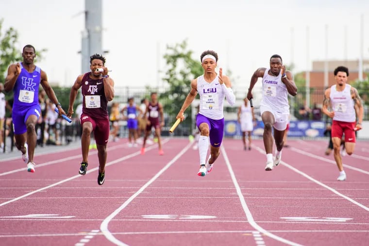 Terrance Laired at the SEC Outdoor Championships.