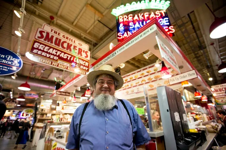 Moses Smucker, owner of The Grill at Smucker's in Reading Terminal Market, in January 2015.
