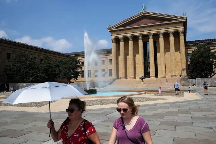 Visitors walk outside the Philadelphia Museum of Art in August. The museum is one of nearly 23,000 tax-exempt properties in Philadelphia.