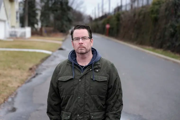 Brian Hickey stands at North Atlantic and Linden Ave. in Collingswood, N.J. on Fri., Jan. 20, 2023, the spot where a hit-and-run driver left him for dead in 2008. "After surviving a brutal hit-and-run, nobody is the same person they were before," he writes.