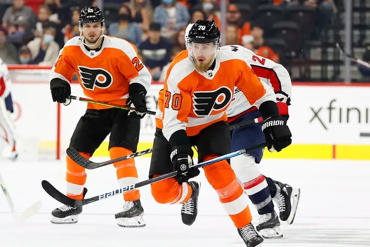 Flyers defenseman Rasmus Ristolainen will have his hands full on Wednesday night against the likes of Connor McDavid and Leon Draisaitl.