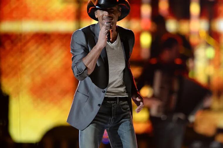 Tim McGraw is coming to the Susquehanna Bank Center on June 15, 2014.