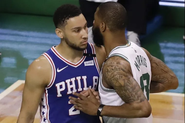 Philadelphia 76ers guard Simmons just looked overmatched against the Boston Celtics in Game 2 of their playoff series.