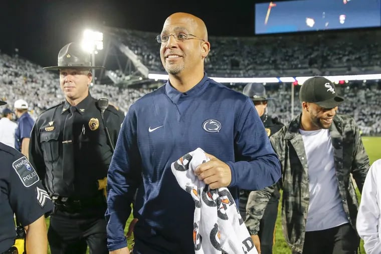 James Franklin added offensive lineman Nick Dawkins, son of former Sixers center Darryl Dawkins, to his 2020 recruiting class on Monday.