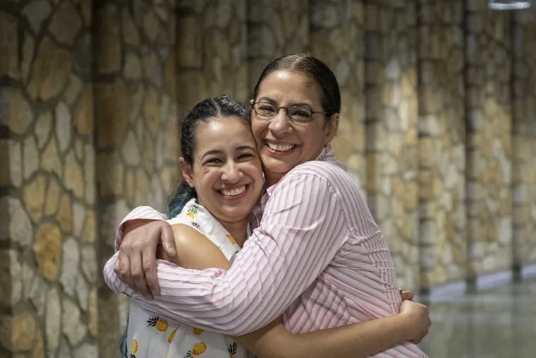 Annette Cruz (right) and daughter Thatyana Morales.