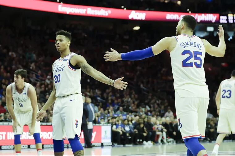 Sixers’ guards Markele Fultz (left) and Ben Simmons are the subjects of Bleacher Report’s latest episode of ‘Game of Zones’