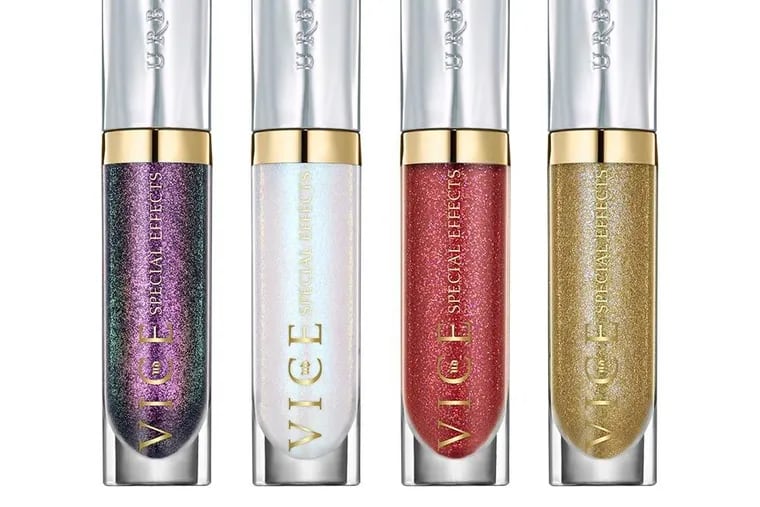The Urban Decay Vice Special Effects Long-Lasting Water-Resistant Lip Topcoat, $18 each.