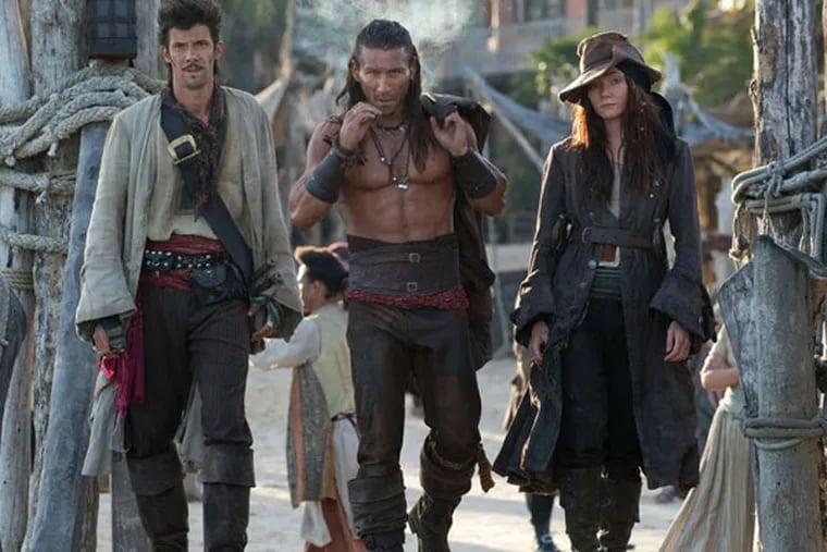 Toby Schmitz, Zach McGowan and Clara Paget are among the stars of Starz' new pirate drama "Black Sails"