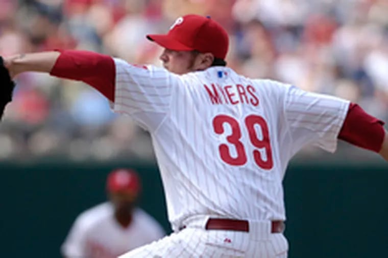 Brett Myers so far has made successful transition from staff ace to bullpen and now will become the Phillies&#0039; closer.