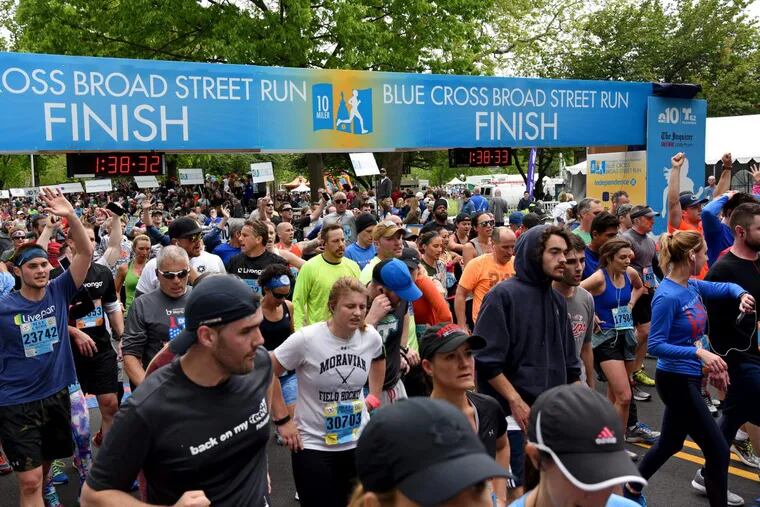 Nearly 40,000 runners participated in the 2017 Broad Street Run.