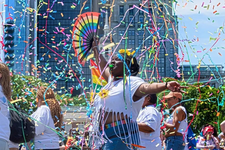 Jasmine Smith marching down Market Street during Philly's 2019 LGBT Pride Parade. On Monday, the Supreme Court ruled a civil rights-era law protects workers from discrimination on the basis of sexual orientation or gender identity.