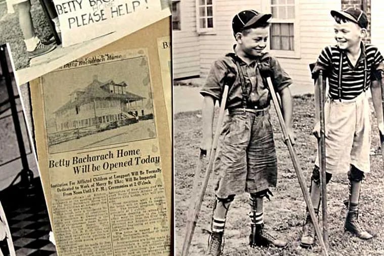 Old newspaper clippings and photos document the history of the Bacharach Institute for Rehabilitation in Pomona, N.J. on May 8, 2014.  Mother's Day marks the 90th anniversary of the Mother's Day, 1914 founding of the Bacharach Institute for Rehabilitation, a regional network of adult and pediatric physical rehab centers headquartered in Pomona, Atlantic County.  ( ELIZABETH ROBERTSON / Staff Photographer )