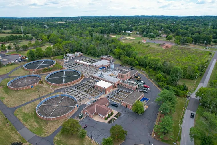 The Towamencin Municipal Authority's wastewater treatment facility on Kriebel Road in Lansdale. The treatment plant is the centerpiece of the township's sewer system, which a Florida company, NextEra Water, has agreed to buy for $115.3 million.